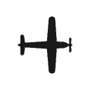 General aviation aircraft icon
